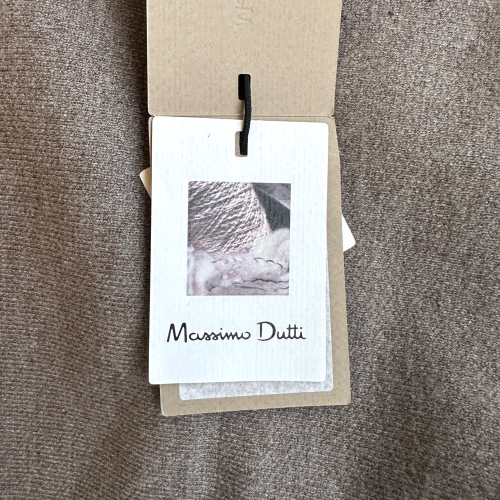 MASSIMO DUTTI taupe brown oversized cardigan - Picture 11 of 13